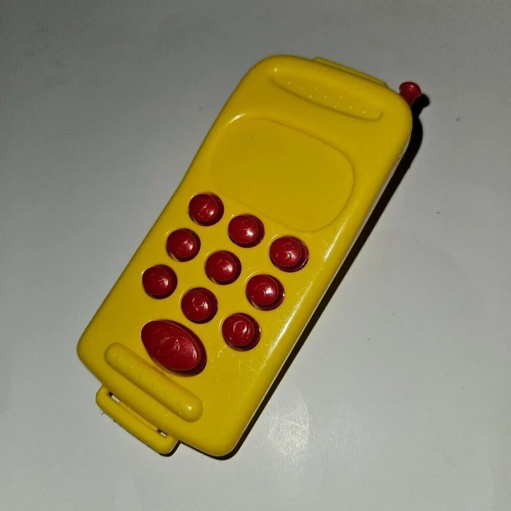 Tim Mee Toys Yellow Red Plastic Phone Replacement 4.75
